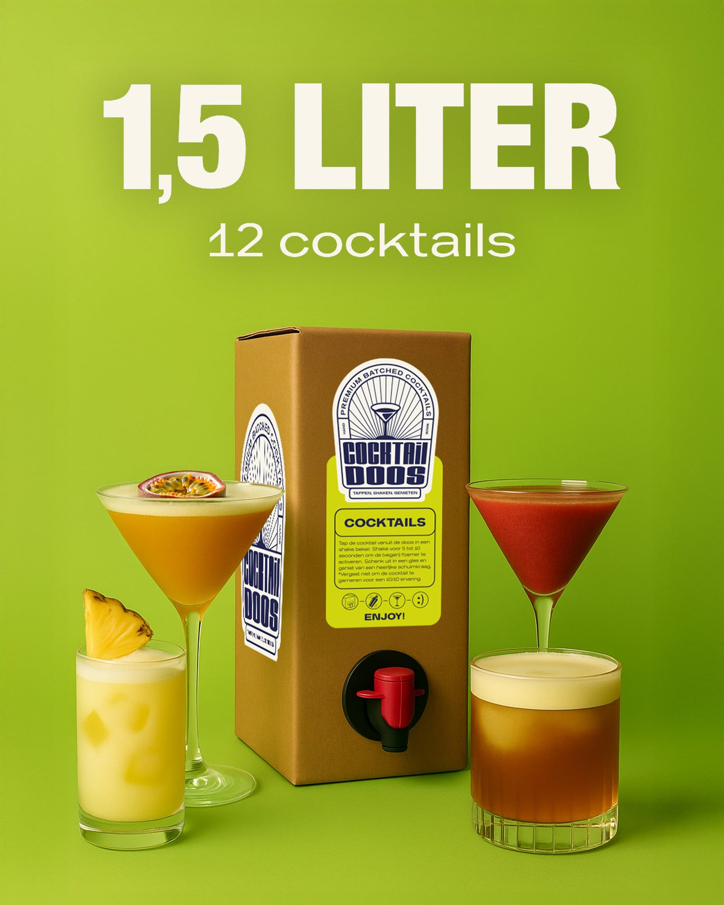 Cocktaildoos 1,5 Liter | Ambachtelijk & Vers
